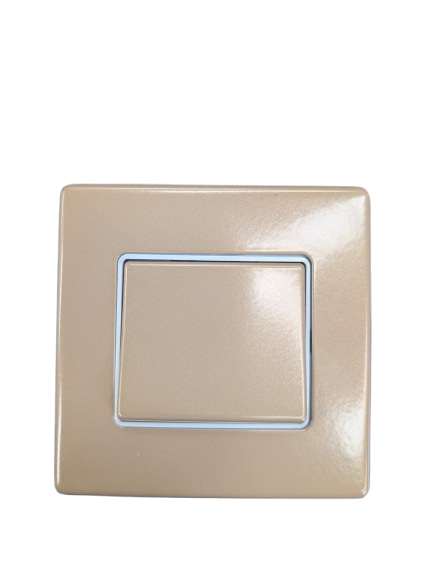 2x Switch Beige Aspect 1G 20A SP 2 Way 50 x 44mm Champagne K23473 MK CHM W
