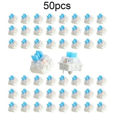 50 PCS Keyboard Switch Keyboard Clicker Key Replacement 3 Pin Tactile Switch