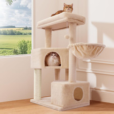 41" Tall Cat Tree for Medium Large Cats, Heavy Duty Cat Trees Tower with 2.8In P