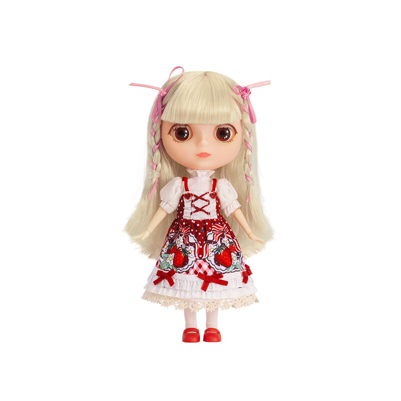 Authentic POPMART Blythe Strawberry Dress Blythe Movable Authentic POPMART Blythe Strawberry Dress Blythe Movable