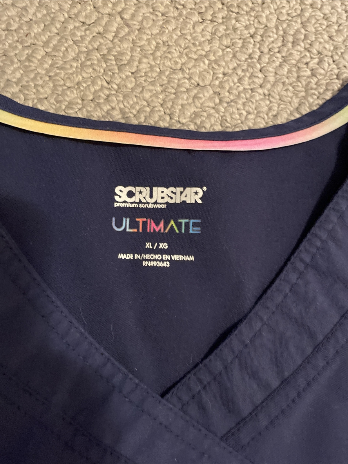 SCRUBSTAR ULTIMATE SIZE XL/TOP PERFORMANCE XL/PANTS NAVY BLUE WOMEN'S