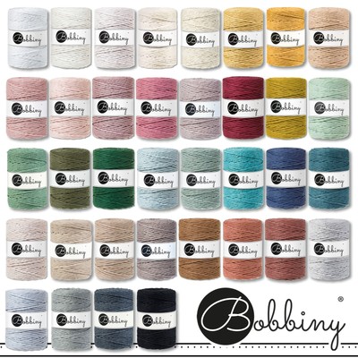 Bobbiny 10 m Makramee-Kordel Ø 5 mm Meterware Hobby Blumenampel 36 Farben
