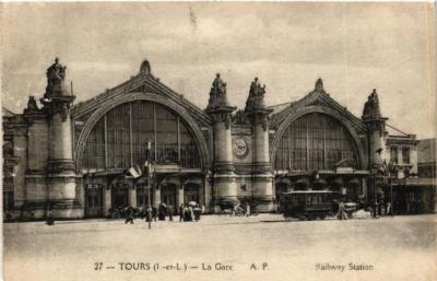 CPA AK TOURS La Gare (611824)