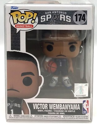 #ad Funko Pop NBA San Antonio Spurs Victor Wembanyama #174 with POP Protector $19.99