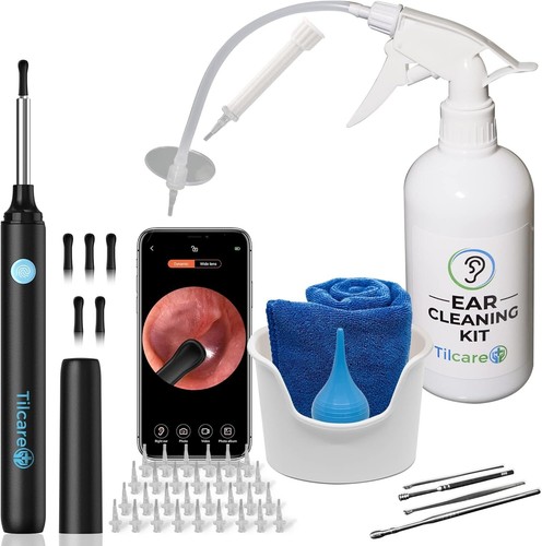 All-In-One Ear Cleaning System with Camera, Basin & 30 Tips - Safe for Kids - Picture 3 of 10