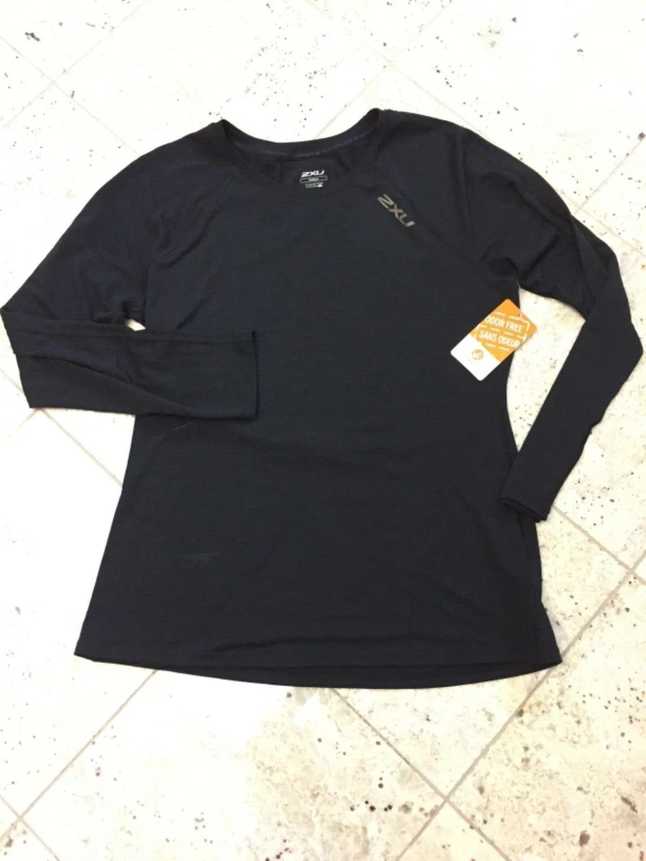2XU Women's Long sleeve Heat Run Top black Medium NEW - Image 2 of 4