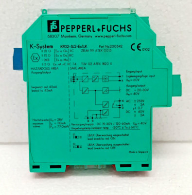 Pepperel + Fuchs KFD2-SL2-Ex1.LK Part No. 200542 K-System New Without Box