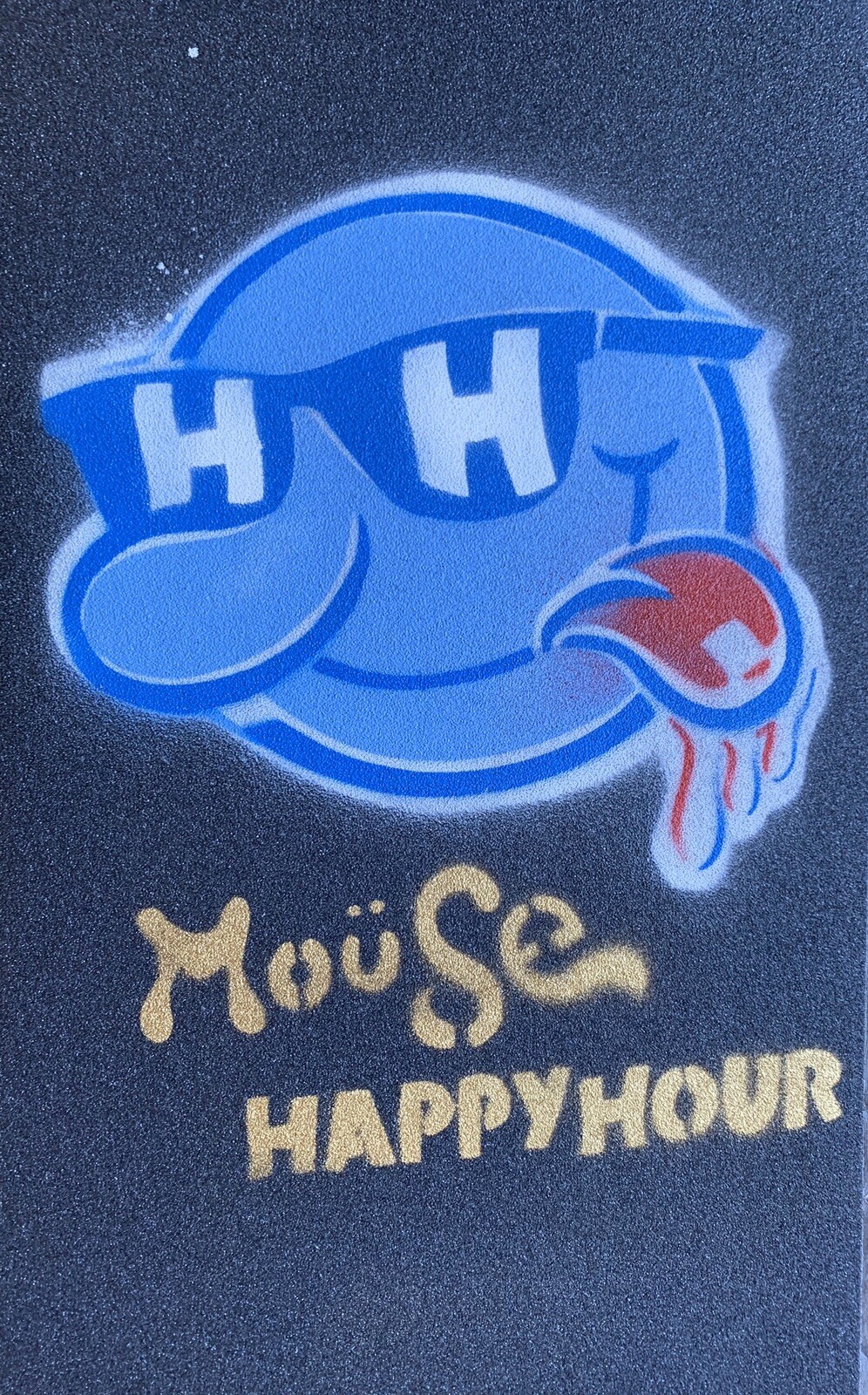 Griptape Black Mouse Movement Custom Paint Happy Hour