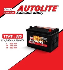 AUTOLITE CAR BATTERY TYPE 335 12V 90AH 760CCA Heavy Duty