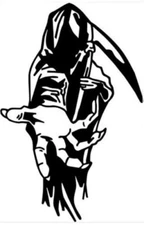 GRIM REAPER Vinyl Decal -Sticker for Car Truck Bumper Wall Window Laptop DEATH
