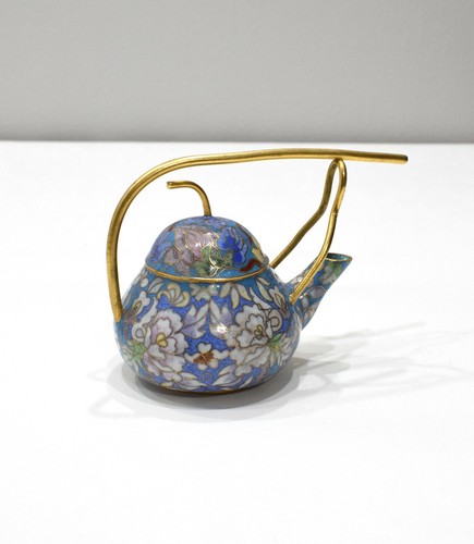 Chinese Chinese Turquoise Cloisonne Teapot - Picture 3 of 6