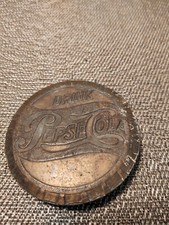 Vintage Drink PEPSI COLA Brass Belt Buckle in Shape of Bottle Cap