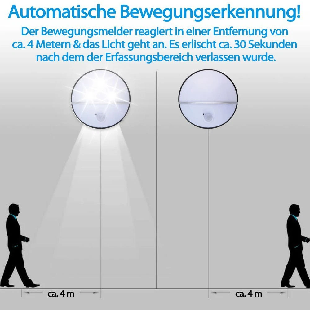 Luz nocturna detector de movimiento 3 LED seguridad emergencia escaleras luz sensor de movimiento
