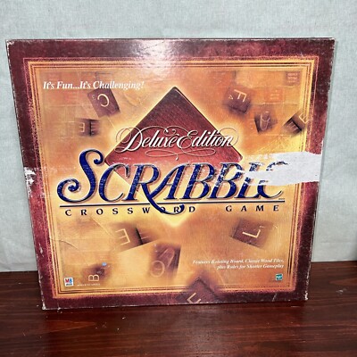 Deluxe Turntable Scrabble Crossword Game Rotating 100% complete 2001