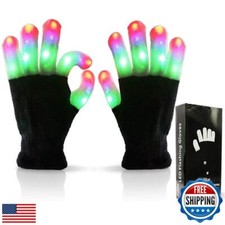 Luwint Led Light up Gloves, Cool Toys for Kids 8-12 Teen Boys Girls - Rave Da