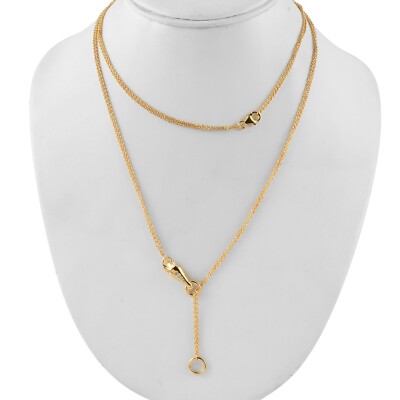 SUNDAYS CHILD Zircon Vermeil Yellow Gold Over Sterling Silver Horse Necklace 36''