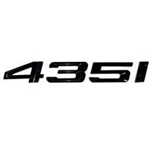 BLACK 435I For BMW 435 REAR TRUNK NAMEPLATE EMBLEM BADGE NUMBERS DECAL NAME New