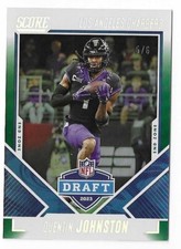 2023 Score #7 Quentin Johnston NFL Draft Green End Zone Parallel 5/6 SSP