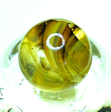HIGHLY COLLECTABLE MUST SEE ANTIQUE CAT'S EYE TYPE MARBLE .62" NM /- M249