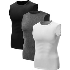 Men's Athletic Tank Tops Quick Dry Running Muscle Tee Sleeveless Shirts Workout