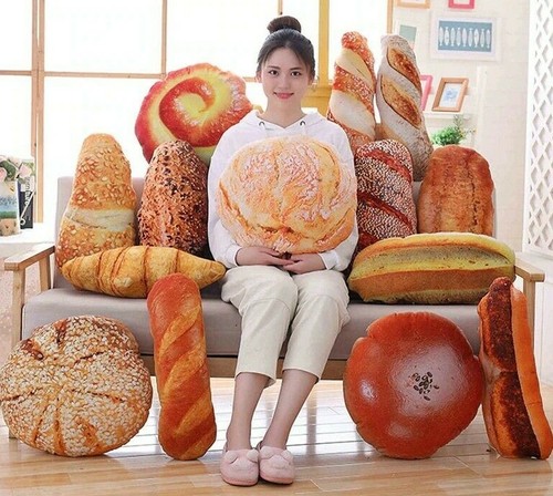 giant bread shaped pillow