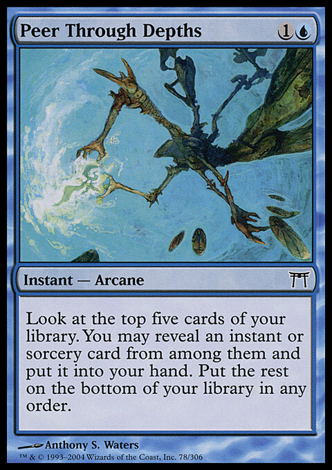 MTG Magic the Gathering Peer Through Depths (78/317) Champions of