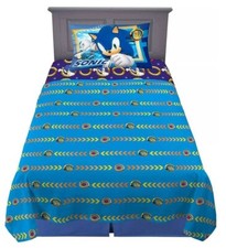 Sonic the Hedgehog "Sonic on the Move" Kids Microfiber Sheet Set-AB08NJ3KRZD3
