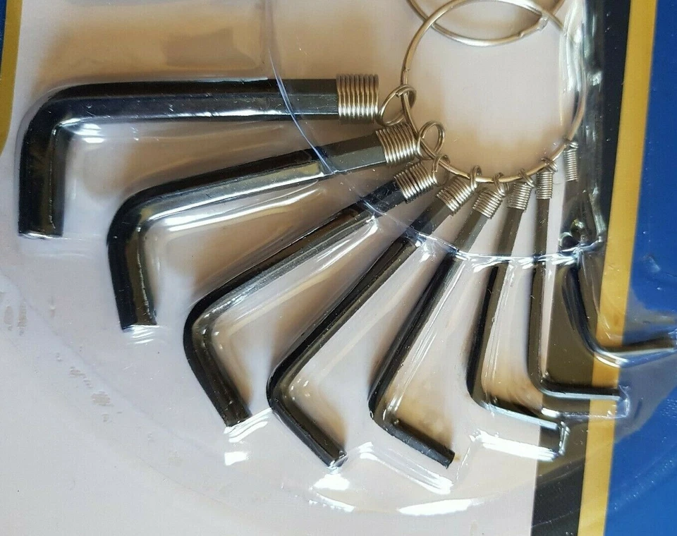 16 Pcs Allen Key Set Wrench Metric AF Bits Hand Tools 2 set Hex 1.5 to 6.0 Ring - Image 3 of 4