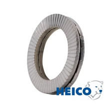 HEICO HLS-39 1 1/2" Heiko-Lock Wedge Washers, Steel, Pack of 3 Pairs