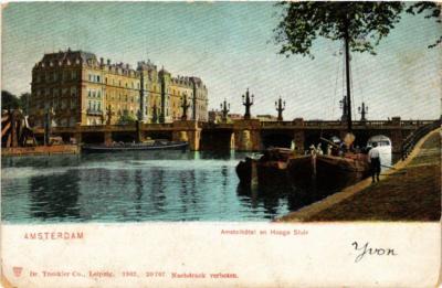 CPA AK AMSTERDAM Amstel Hotel en Hooge Sluis. NIEDERLANDE (624807)