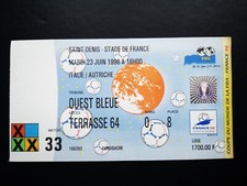 WC TICKET  ITALY - AUSTRIA 23.06.1998 GAME 33