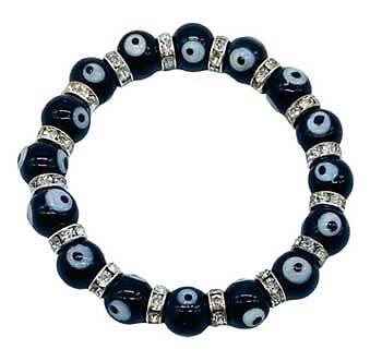 Pulsera 8mm Mal de Ojo, Negra - Imagen 1 de 1