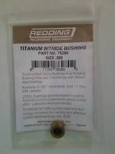 76280 REDDING TITANIUM NITRIDE .280 NECK SIZE BUSHING - BRAND NEW - FREE SHIP