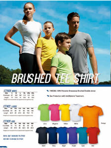 Kids Brushed Breezeway Tee Shirt with Sun Protection & Anti Bacterial Treatment 