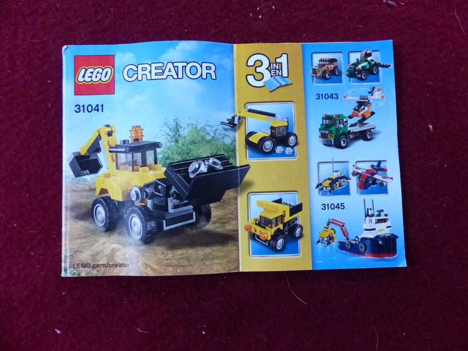 LEGO Creator 31041 Construction Vehicles, photo 1 sur 3