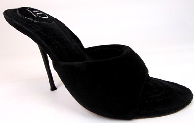 JLO by Jennifer Lopez Women's Tamin Evening Heels Sandals, Size 7.5 Black velvet