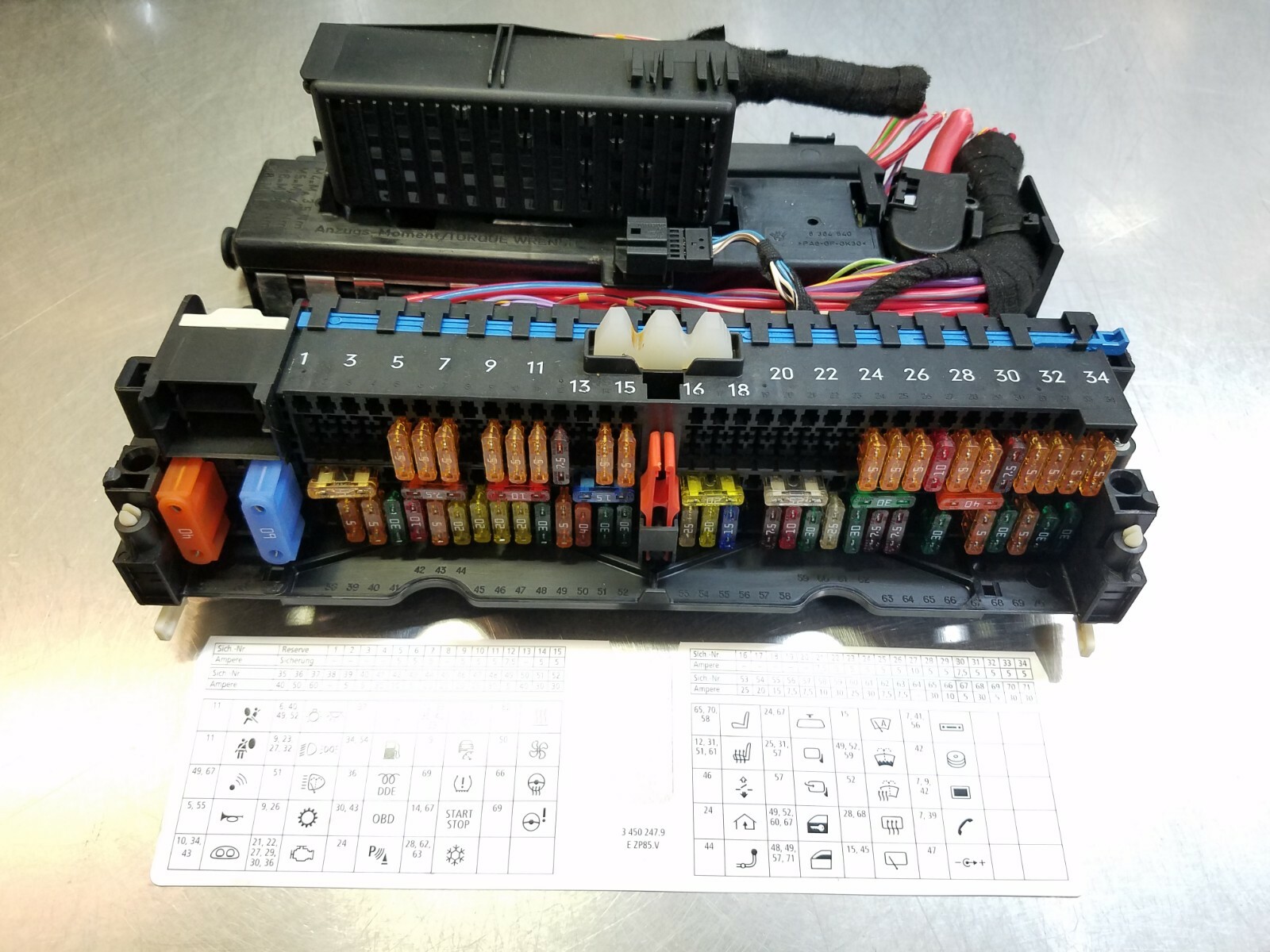 OEM BMW X3 3.0SI 04 05 06 07 08 09 10 POWER DISTRIBUTION FUSE BOX ...
