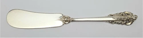 Genuine Wallace Sterling Silver Grande Baroque Butter Knife 6 1/4" Inch
