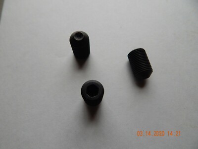 SOCKET SET SCREWS  9/16-18 x 3/4''SAE-FINE THREAD CUP POINT BLACK ALLOY 3 PC  NEW