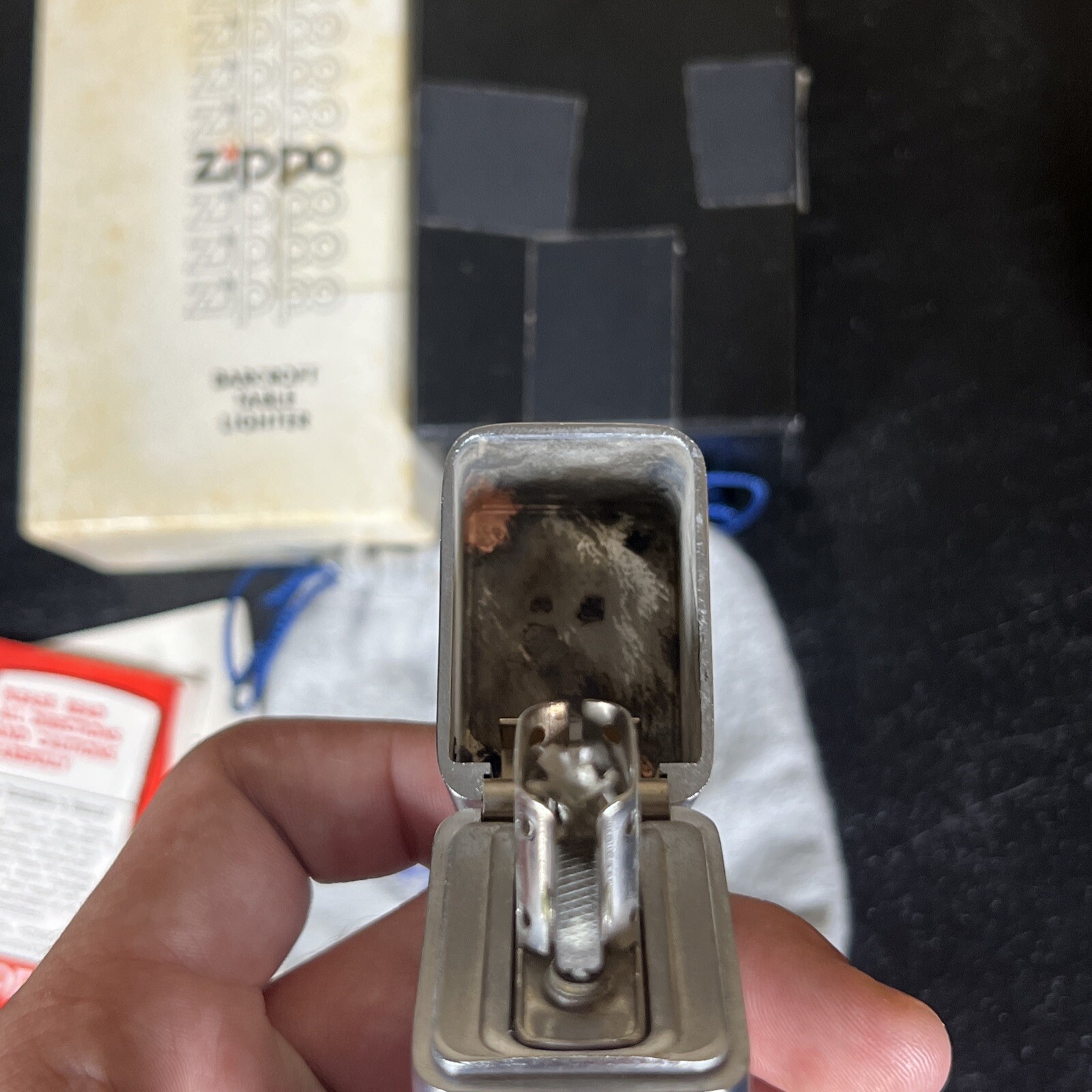 Vintage Barcroft Zippo Table Lighter 2 Sided / MIB eBay