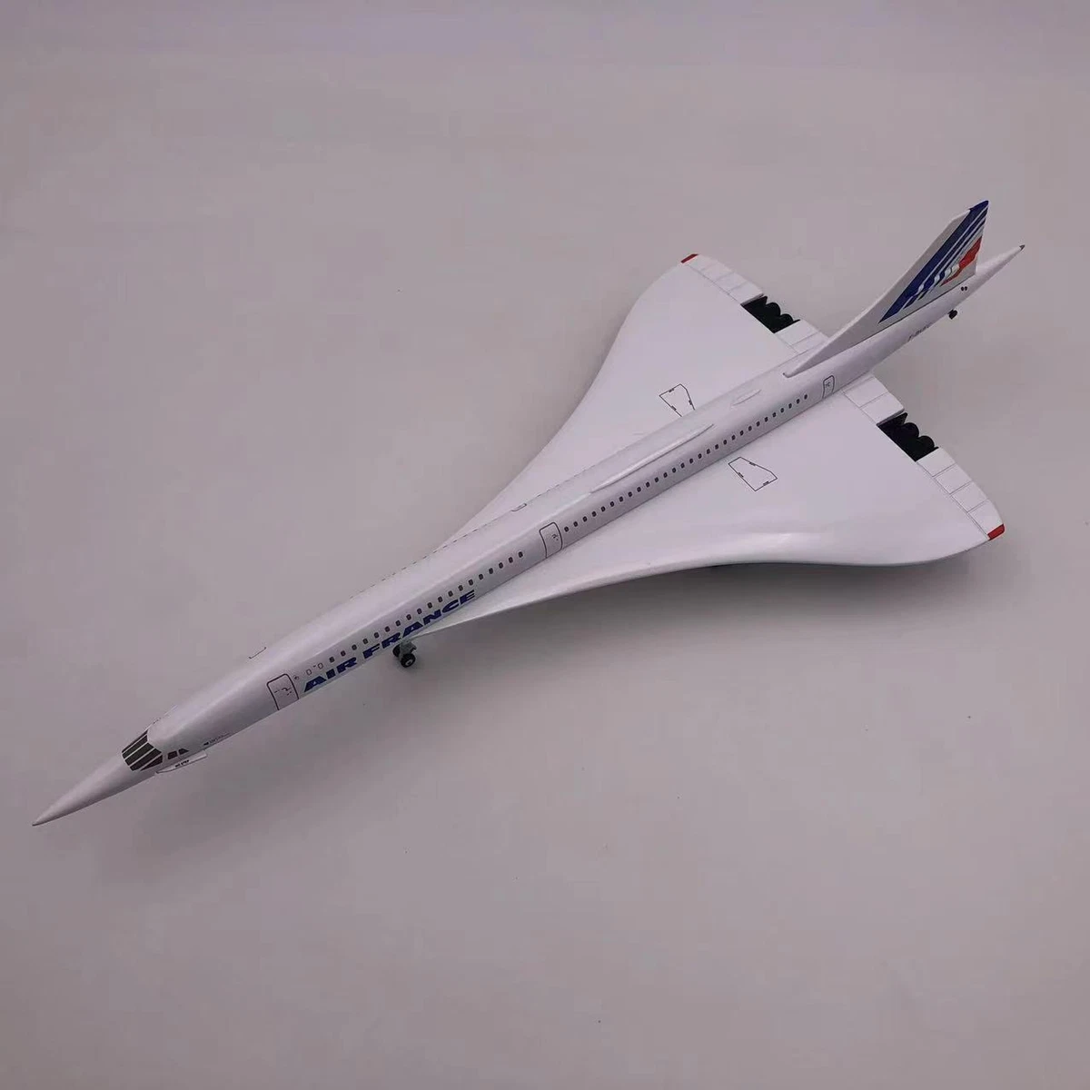 Modellino Aereo Concorde Air France F-BVFB – Wltk Pressofuso Scala 1/200 Con Supporto