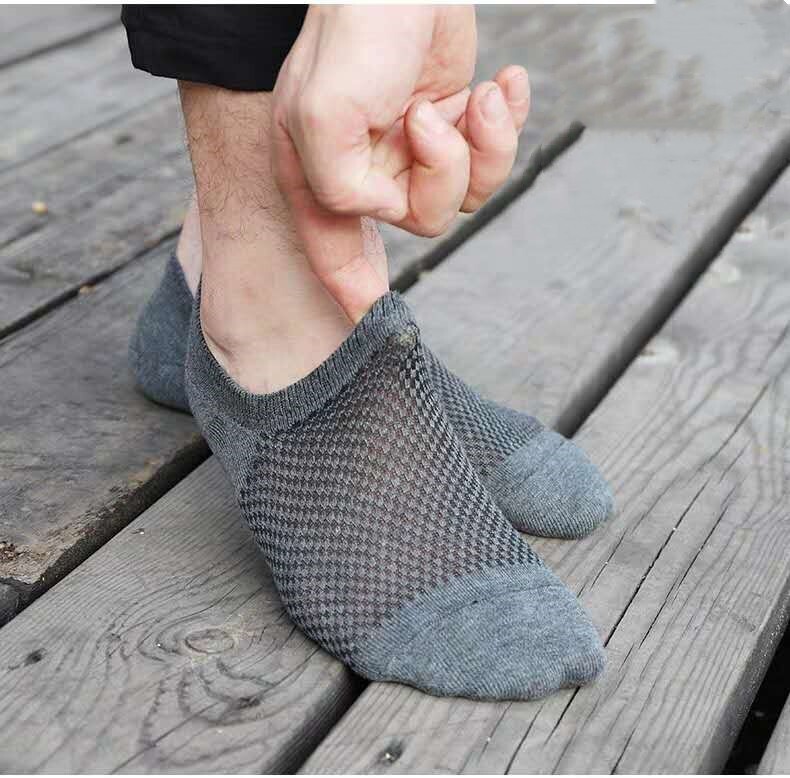 Simpeak 5 Paia Calze In Bambù Per Donna Calzini Alla Caviglia Sportivi,Calze Da Donna Sportive Sneaker Calzini Antiodore E Traspirante Invisibili Nero, Grigio, Bianco, Rosa E Blu - Foto 5