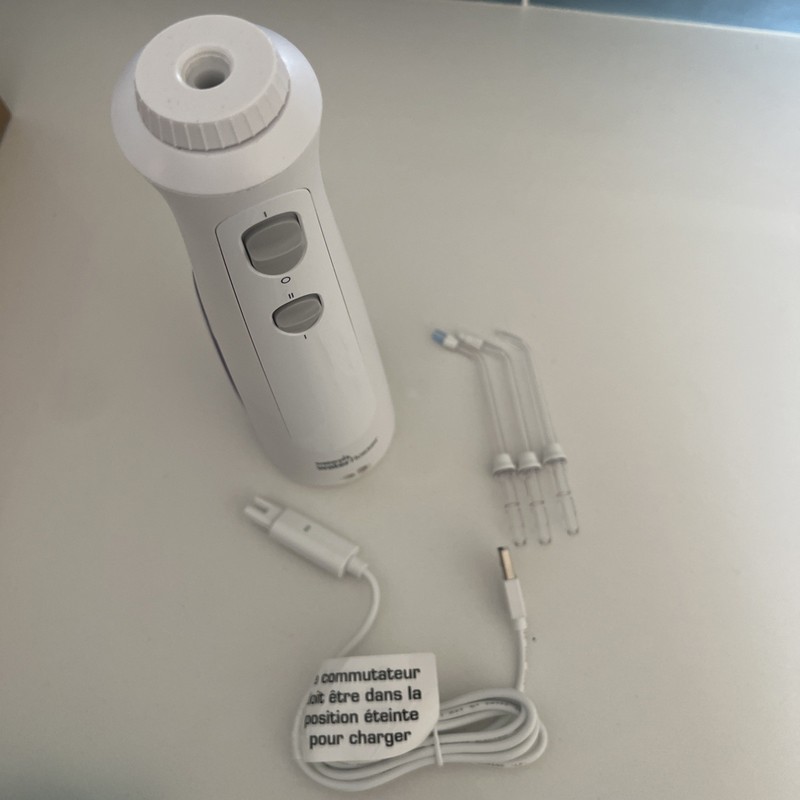 Waterpik Cordless Pearl Rechargeable Portable Water Flosser White