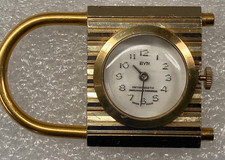 Vintage Rivo Swiss Made Padlock Lock Watch Automatic Runs