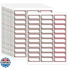 600 Pieces Christmas Address Labels 1 x 2.625 Inches Printable Christmas Addr