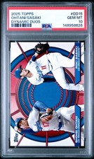 2025 TOPPS DYNAMIC DUOS DD15 SHOHEI OHTANI ROKI SASAKI PSA 10 (B)