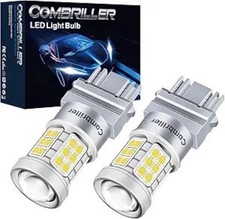 3157 LED Bulb White 6000K, 3056 3156 3057 4157 T25 LED Bulb with White Pack of 2