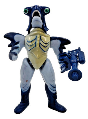   Mighty Morphin Power Rangers Slippery Shark 1994 Monster mit Waffe  