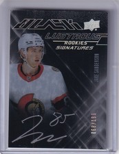 2022-23 SPx UD Black Lustrous Rookie Signatures Jake Sanderson 068/199 #LS-SA