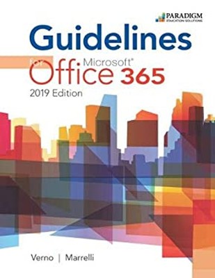 Guidelines for Microsoft Office 365, 2019 Edition : Text VERNO; M